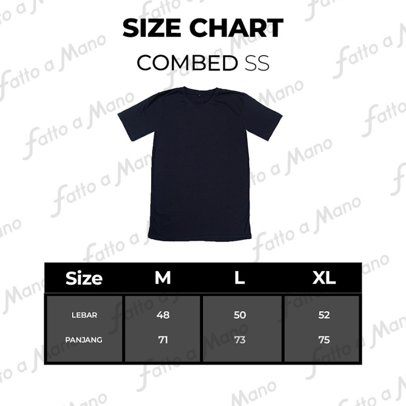Fatto A Mano Kaos Pria Polos Cotton Combed 5