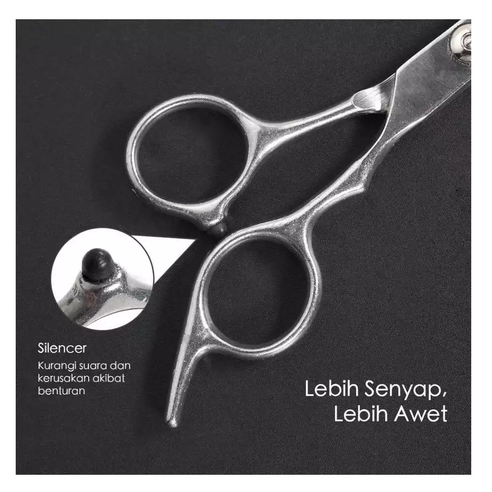  Knifezer Stainless Steel 4Cr13 Hair Scissors Flat Cut BHT002