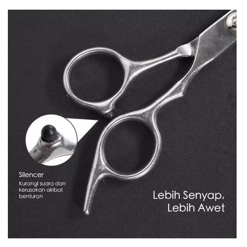Knifezer Stainless Steel 4Cr13 Hair Scissors Flat Cut 4