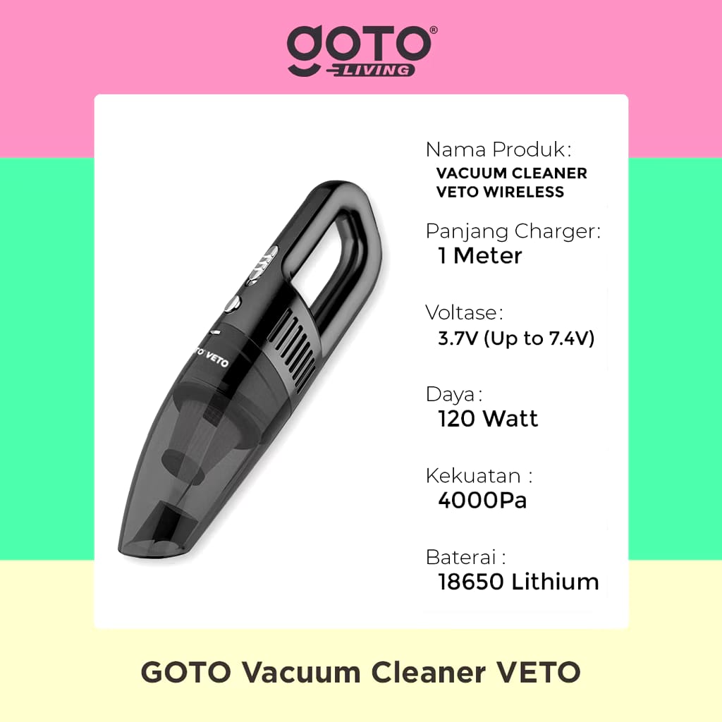 GOTO Veto Vacuum Cleaner Cable 2