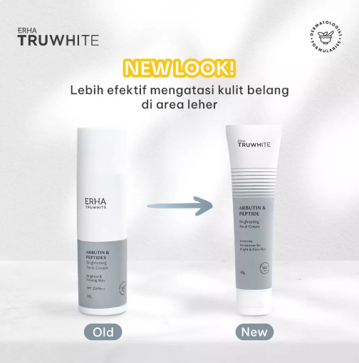 ERHA Clinic Indonesia Truwhite Arbutin & Peptide Brightening Neck Cream