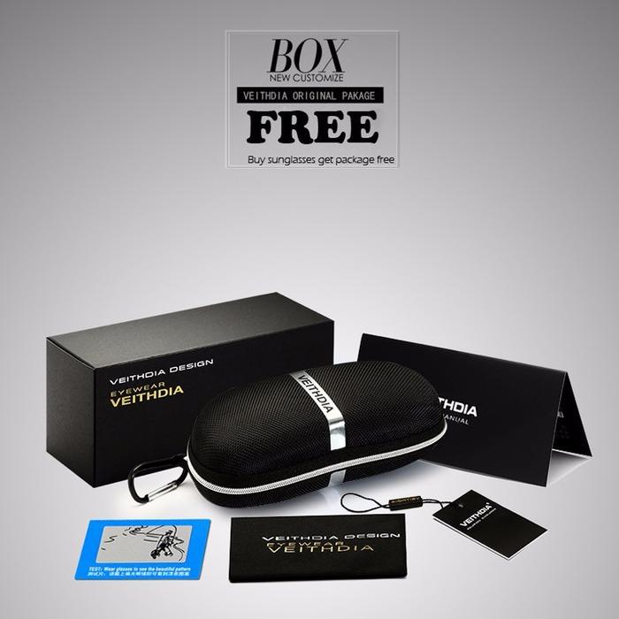 Linhai Aoshi Glasses VEITHDIA Kacamata Aviator Polarized Anti Sinar UV 1306