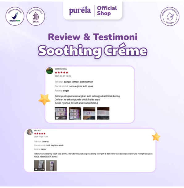 Purela Sinari Abadi Purela Soothing Baby Crème 