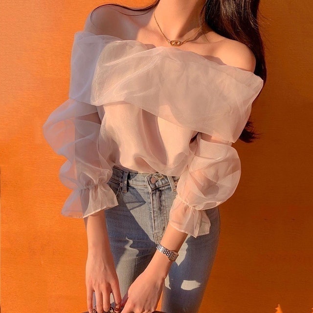 Organza Top Korean Blouse