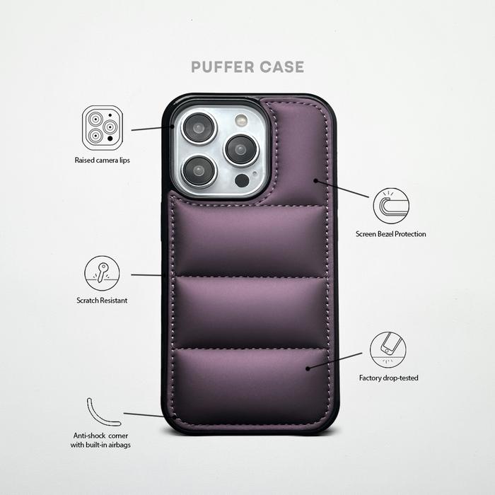 Wandercase Puffer iPhone Case Pine Green 4