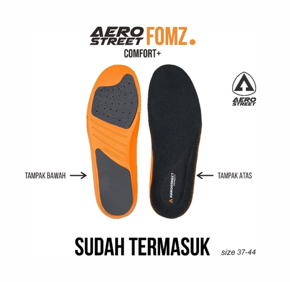 Adco Pakis Mas Aerostreet Hoops High 2.0 Hitam Hitam Gum