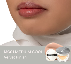 Natura Deca Kosmetika TRUEVE Velvet Hi-Cover Mesh Cushion MC01 Medium Cool