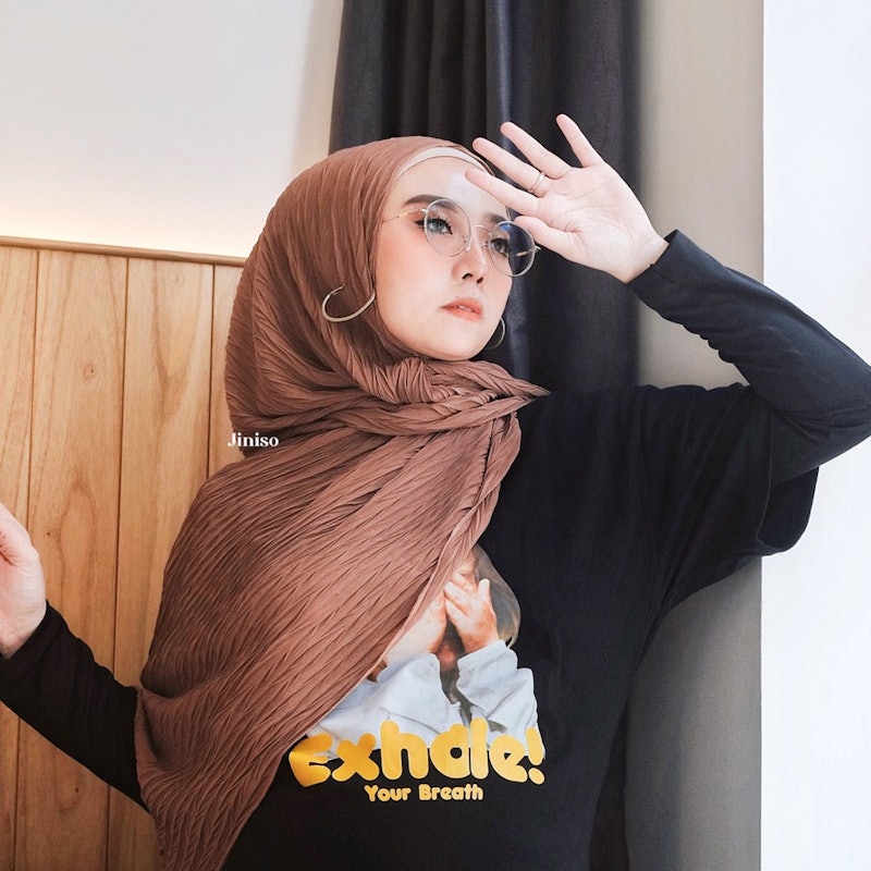 JINISO Aura Active Hijab Pashmina Flowy Plisket Breeze 2