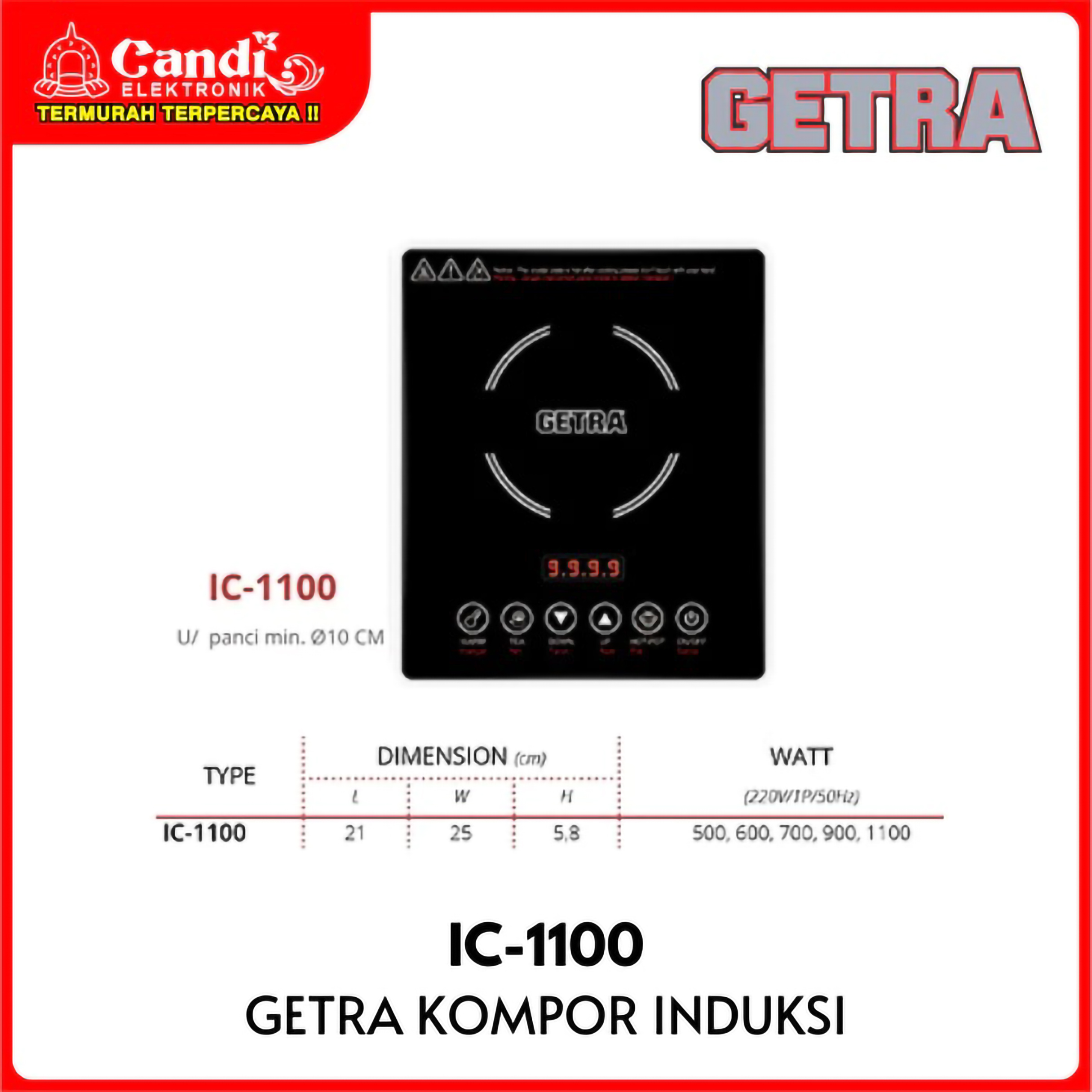 Royal Sultan Agung GETRA Induction Cooker IC-1100