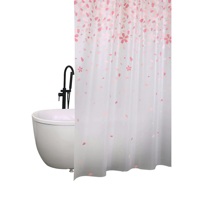 AZKO Forhom Tirai Kamar Mandi Motif Leaf Clear 1