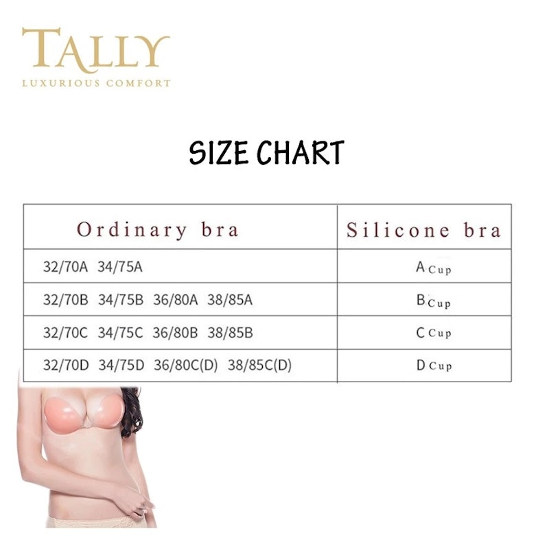 Tally Denla Bra Silicone Invisible 5