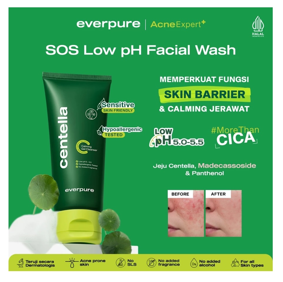 Natura Deca Kosmetika Everpure Centella Calming Gel Cleanser