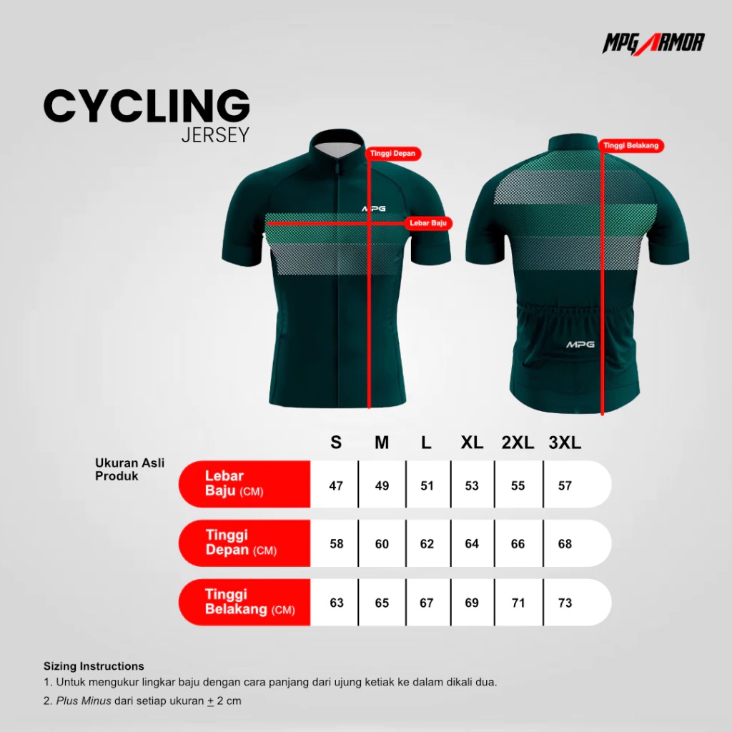 MPG ARMOR Jersey Sepeda RoadBike MTB Tosca 5