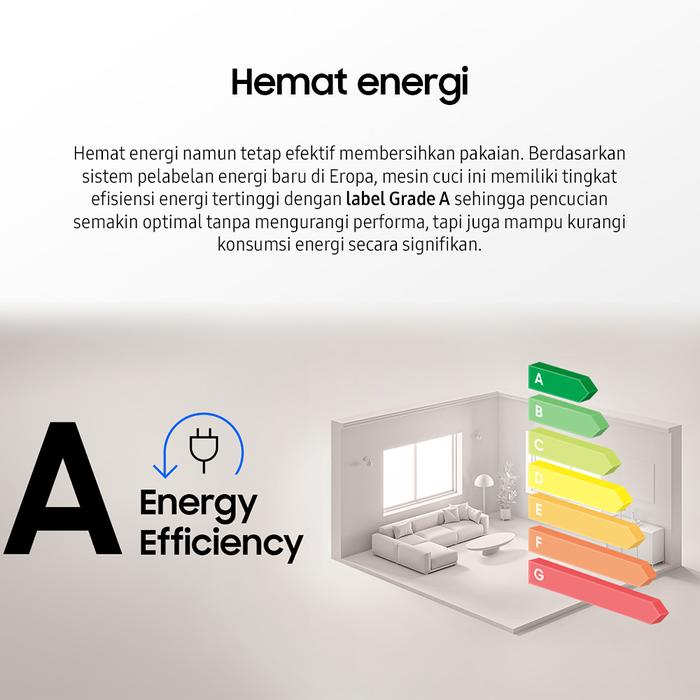 Samsung Electronics Samsung Front-Load Washer Hygiene Steam 7 kg  WW70FG3M05TWSE