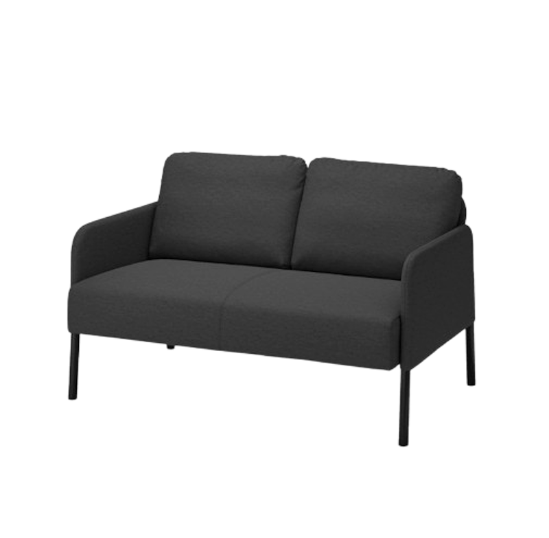 IKEA GLOSTAD Sofa 2 Dudukan Minimalis Knisa Abu 1