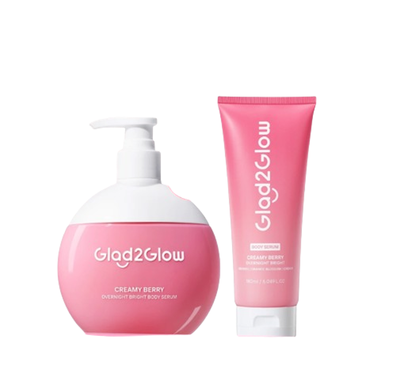 Glad2Glow Creamy Berry Overnight Bright Body Serum
