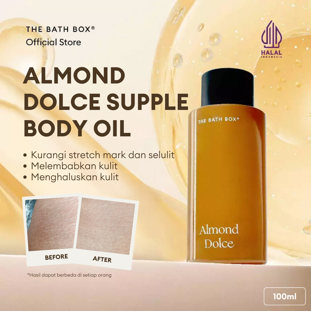 Mitra Kreasi Natural THE BATH BOX® Almond Dolce Supple Body Oil 