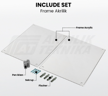 Frame Akrilik Ukuran A3 4
