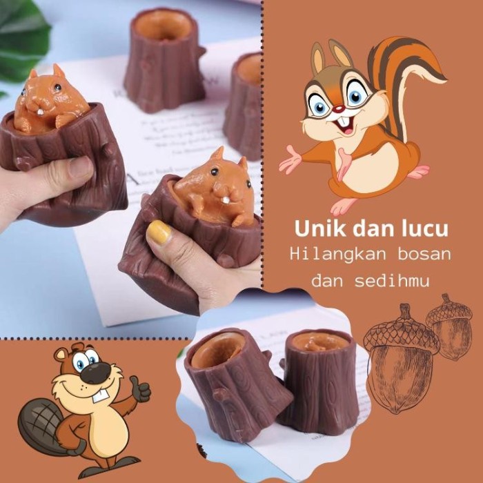Pop It Squirrel Squishy 5