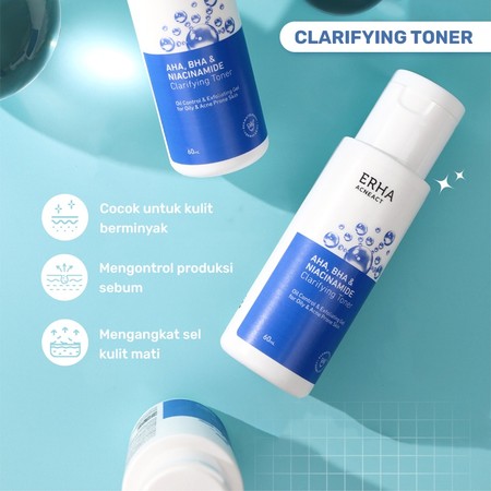 ERHA Clinic Indonesia AcneAct AHA, BHA & Niacinamide Clarifiying Toner