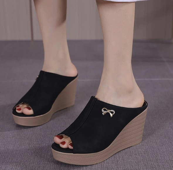  ELLORA Sandal Wedges Wanita EB530-01