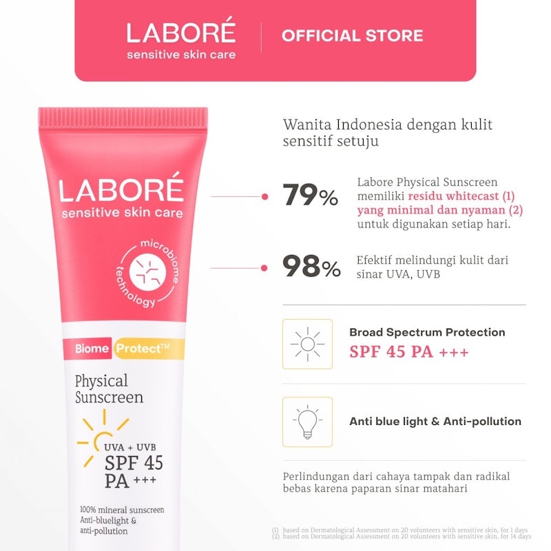 LABORÉ BiomeProtect™ Physical Sunscreen SPF 50+ PA++++