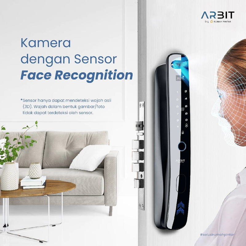 Arbit WiFi 3D Face ID Smart Home Door Lock 2