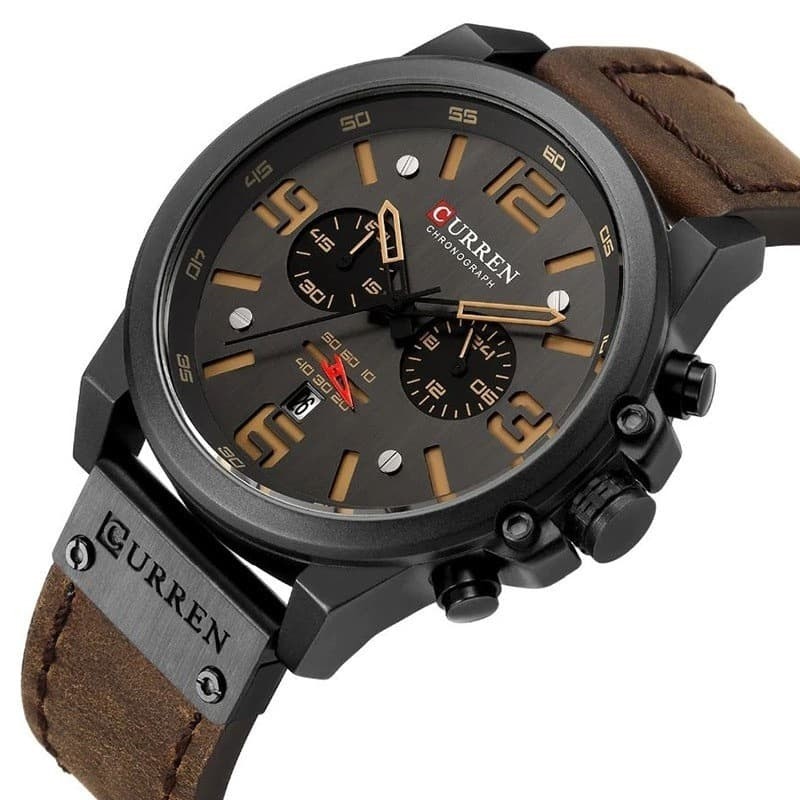 Curren Original Brand Leather Straps Wrist Watch for Men 2