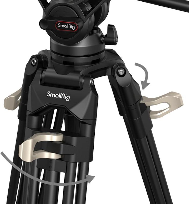 SmallRig 3751 Heavy-Duty Fluid Head Tripod 2