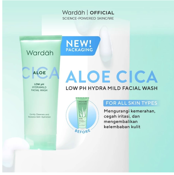 Paragon Technology and Innovation Wardah Cica Aloe Low pH Hydramild Facial Wash 
