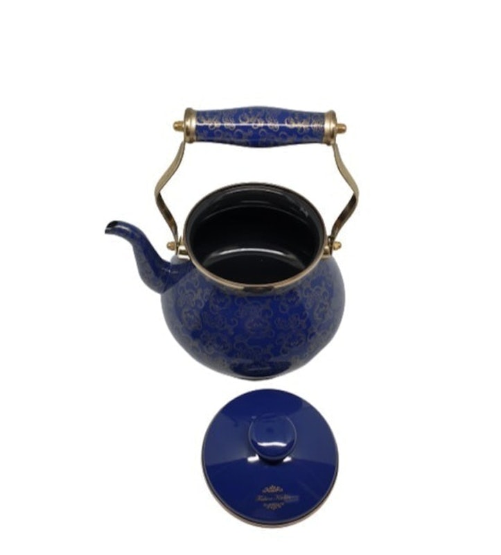 Tea Kettle Lace Blue 2