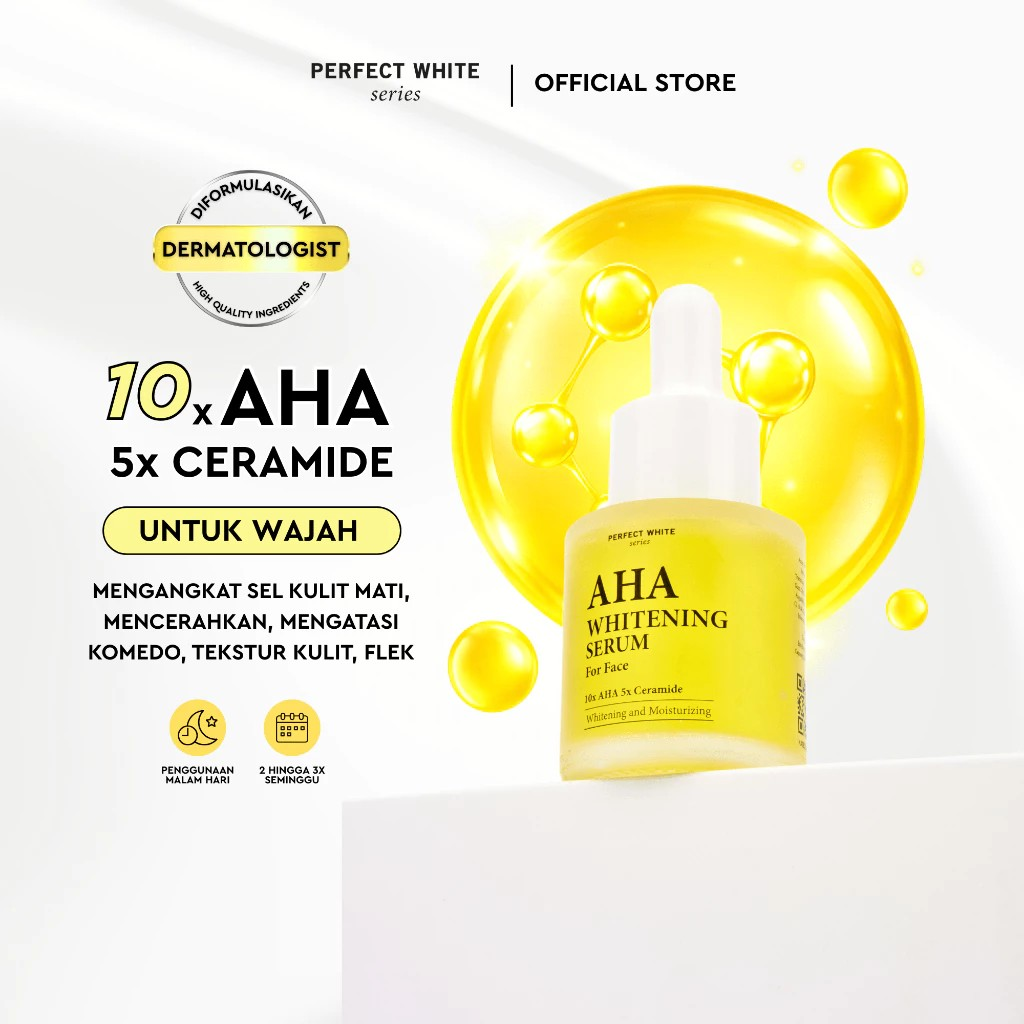 Perfect White AHA Whitening Serum for Face 2