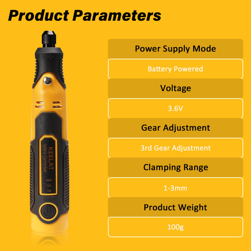  KEELAT Mini Grinder 57 Pcs KCMG02