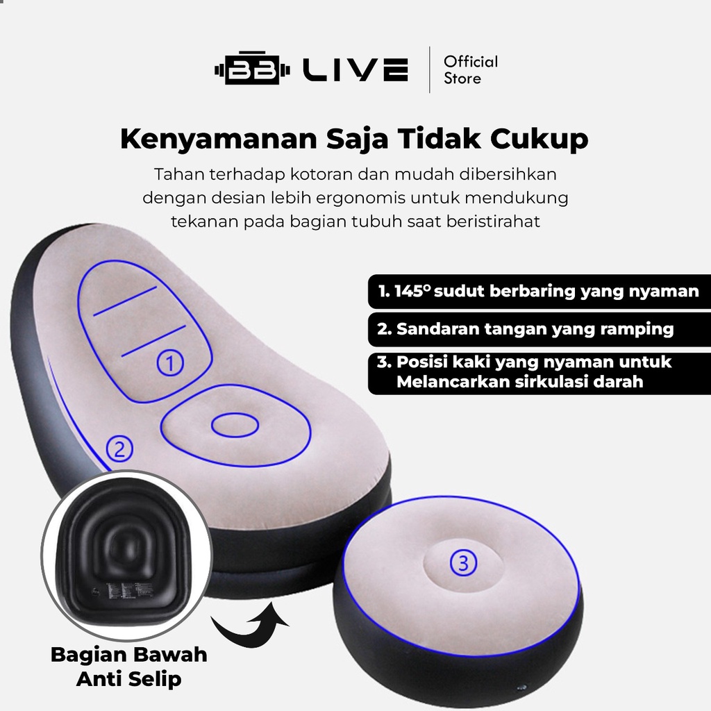 BB Live Sofa Santai Angin dengan Sandaran