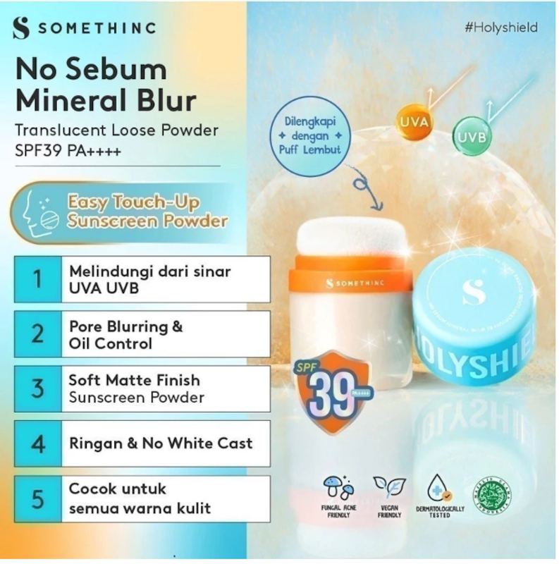 Holyshield! No Sebum Mineral Sunscreen Powder 3