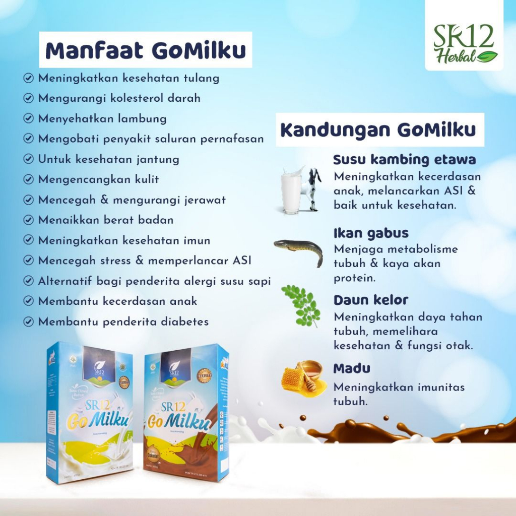 SR12 Herbal Perkasa SR12 GoMilku Cokelat