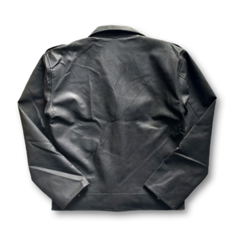 ARFACLOTH Black Collar Biker Jacket Cobain