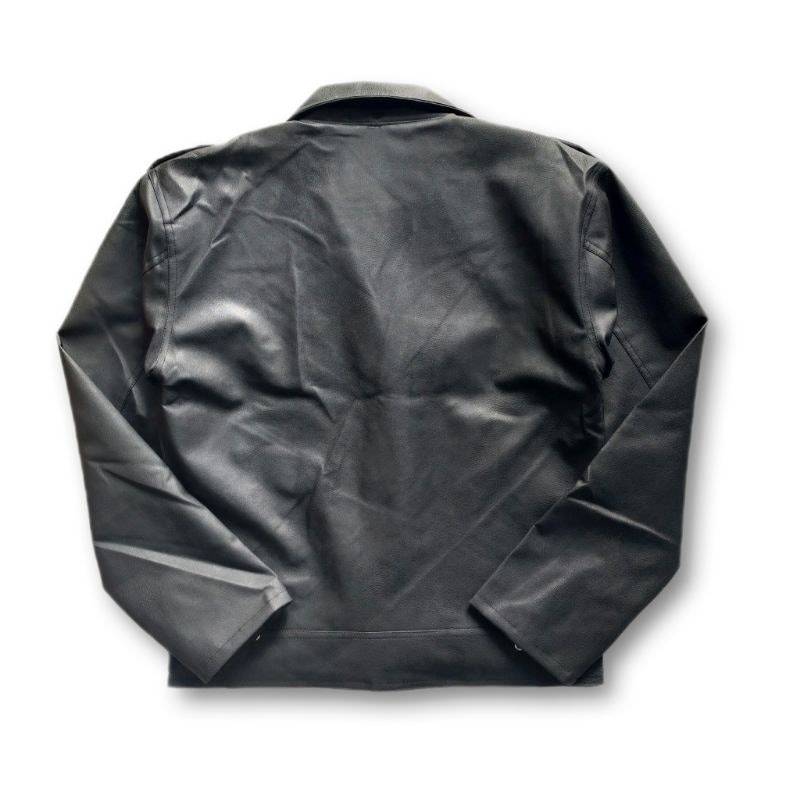 Black Collar Biker Jacket Cobain 5