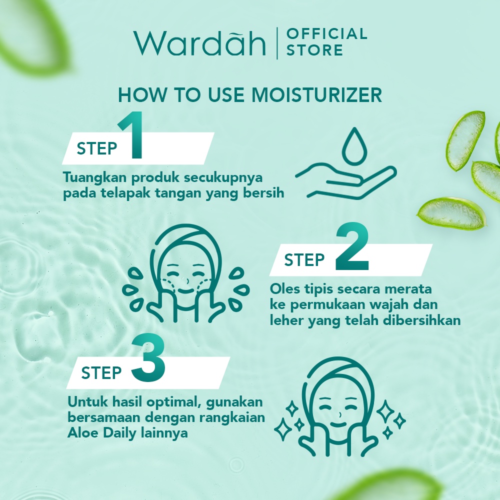 Paragon Technology and Innovation Wardah Nature Daily Aloe Hydramild Moisturizer Cream