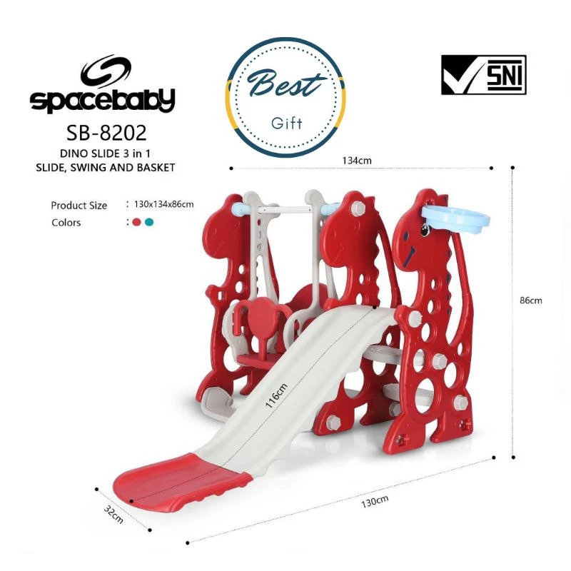 Pacific Indah Pratama SpaceBaby Dino Slide  SB-8202