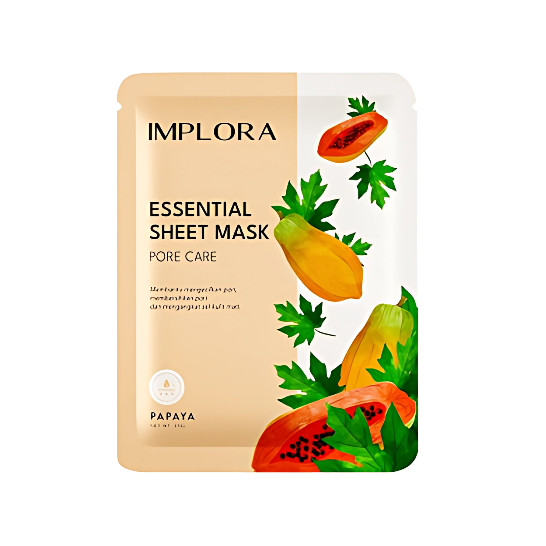 Implora Essential Sheet Mask Pore Care Papaya