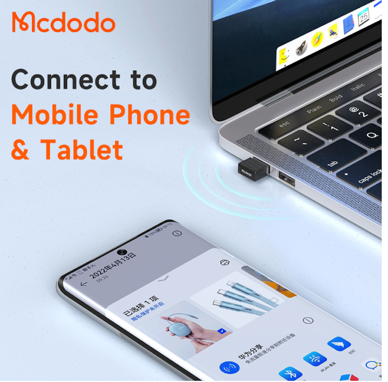 MCDODO USB Bluetooth Dongle 5.1 4