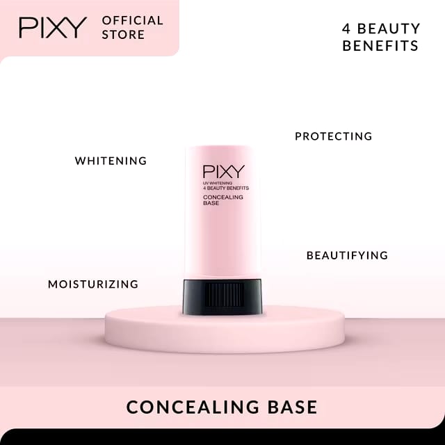 Mandom Indonesia PIXY Concealing Base 4 Beauty Benefits 103W Creme Beige