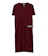 LEENBENKA Clairin Polo Dress Shirt Maroon 1