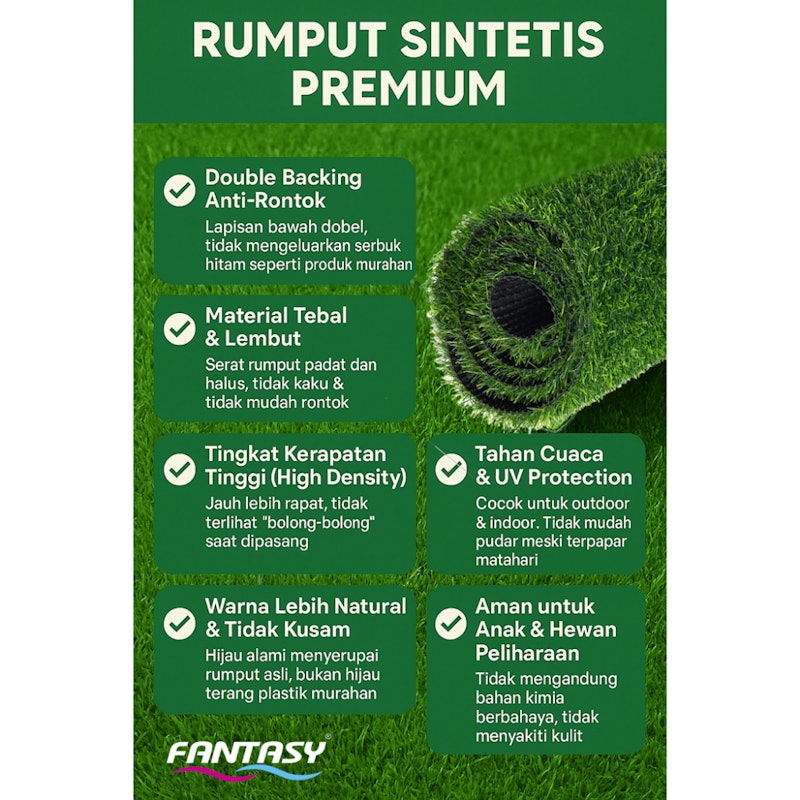 Fantasy Karpet Rumput Sintetis Premium Swiss 5