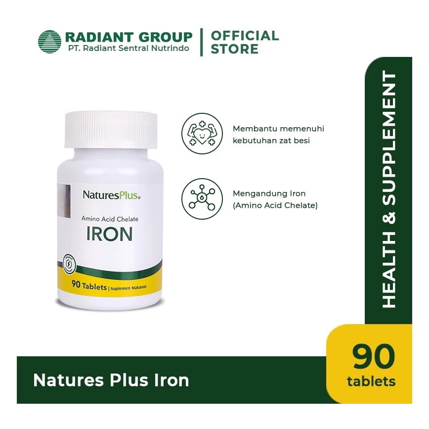 Radiant Sentral Nutrindo  Natures Plus Iron