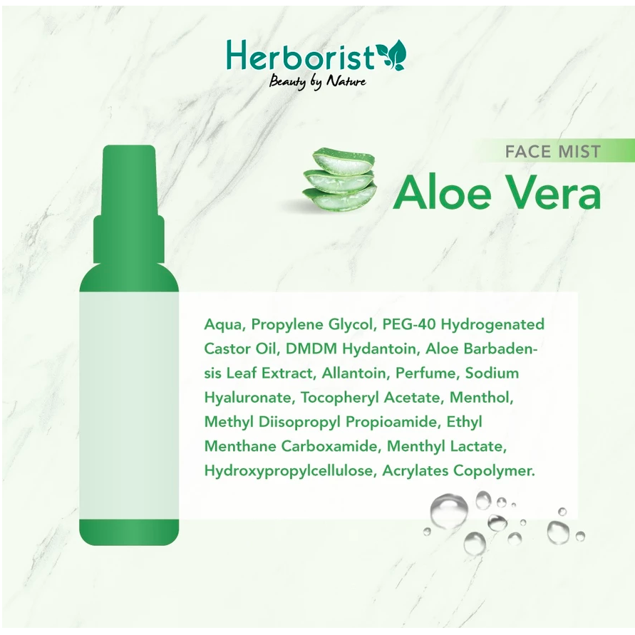 Victoria Care Indonesia Herborist Beauty Face Mist Aloe Vera