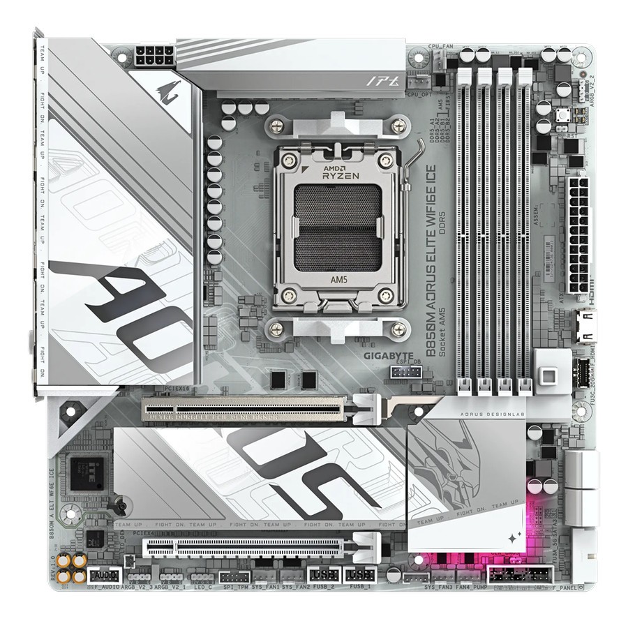 Gigabyte Technology AORUS Elite WIFI6E Ice Motherboard B850M