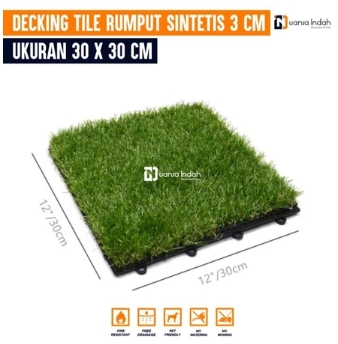  Nuansa Indah Decking Tile Rumput Sintetis Tipe Swiss