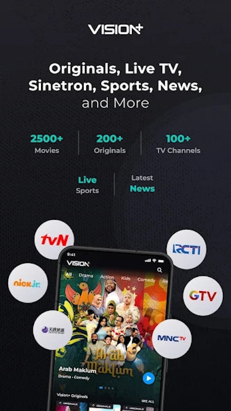 Vision+ : Live TV, Film & Seri 2